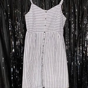 Old Navy White Striped Dress